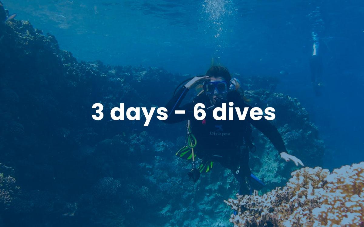 3 Days / 6 Dives